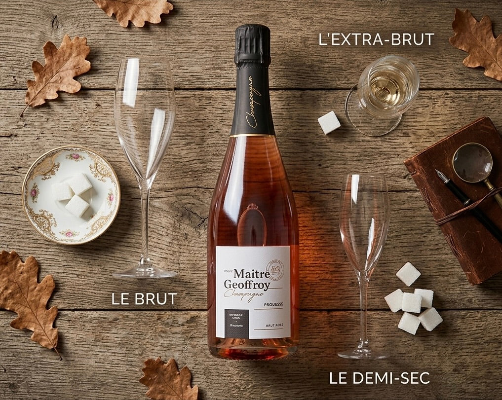Brut, extra-brut, demi-sec : décrypter le dosage du champagne