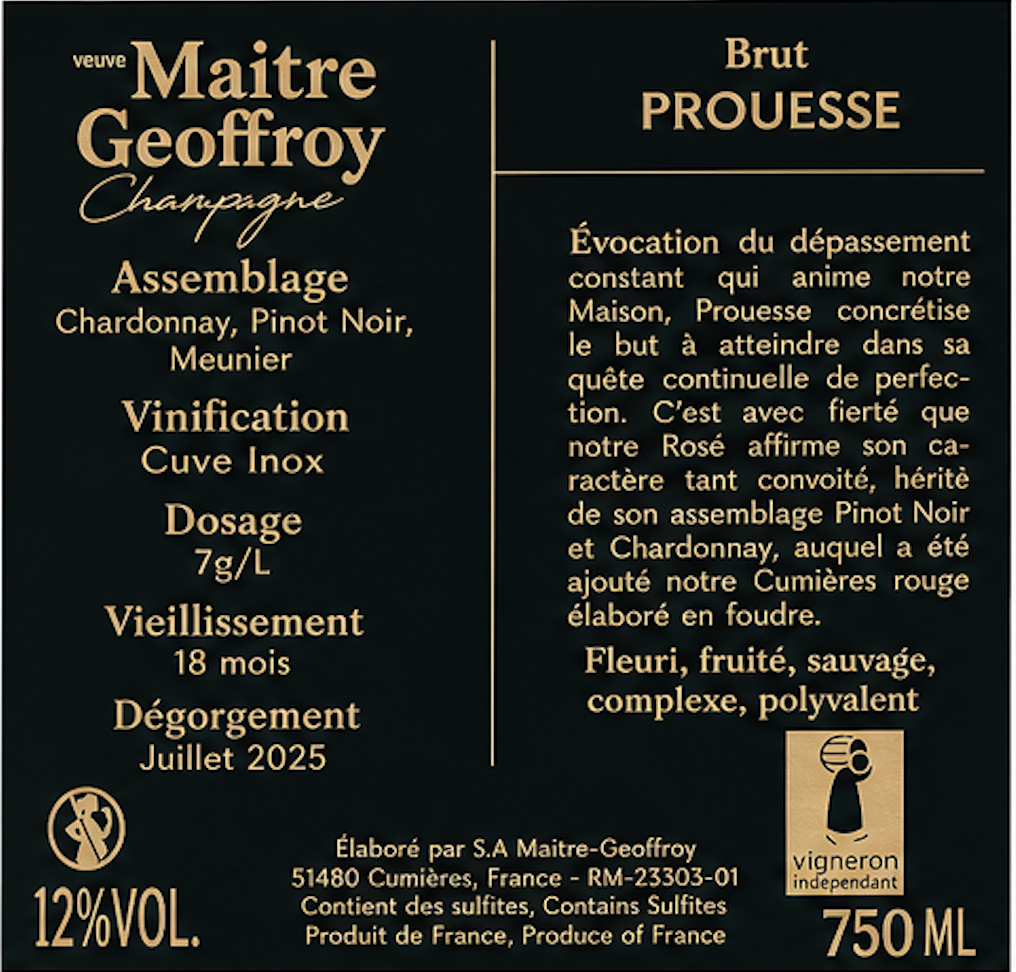 Champagne Prouesse  Rosé Brut Premier Cru